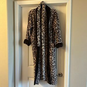 Cheetah print robe
